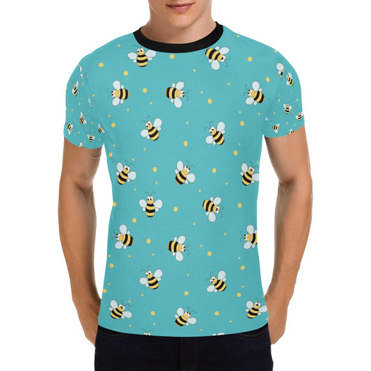 Bee With Dot Print Design LKS309 Men's All Over Print T-shirt