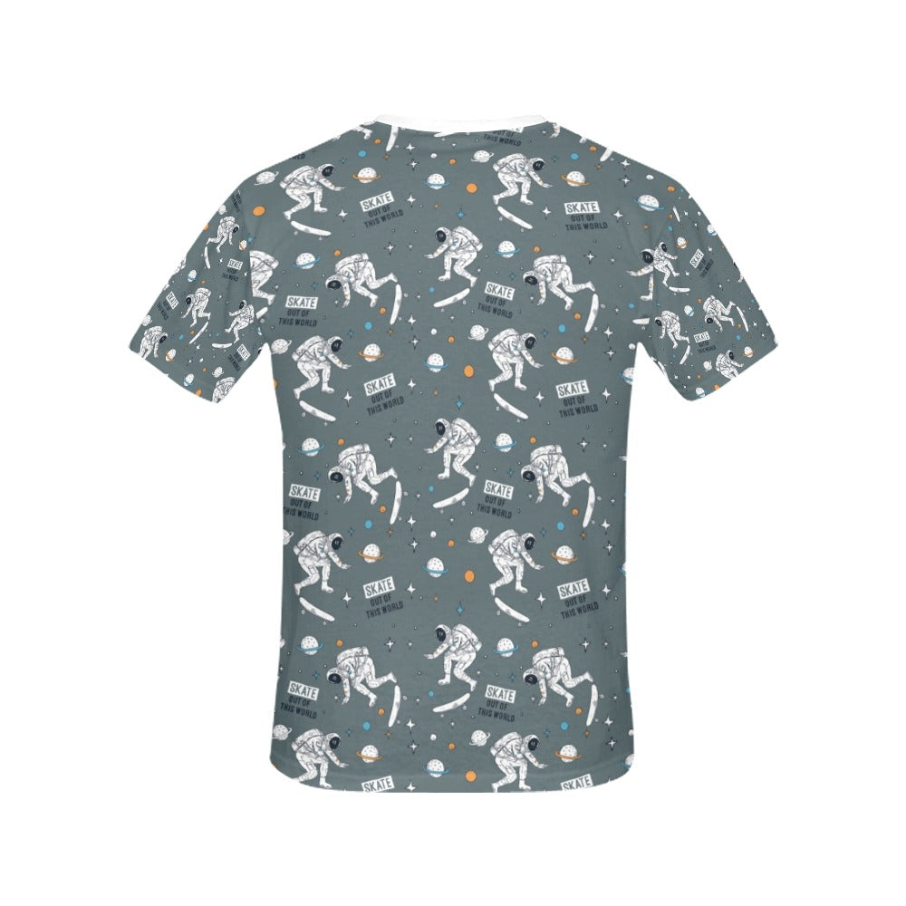 Skateboard Print Design LKS306 Women's  T-shirt