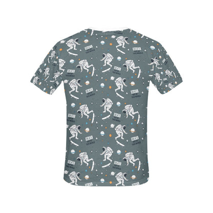 Skateboard Print Design LKS306 Women's  T-shirt