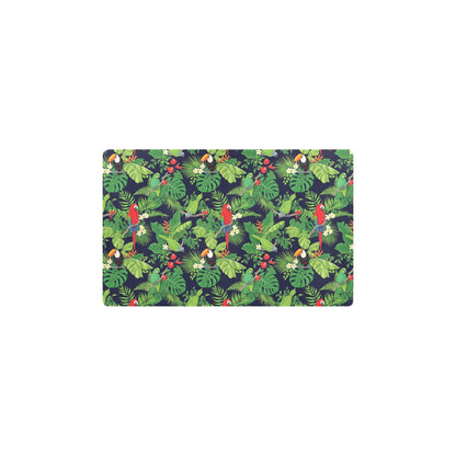 Rainforest Parrot Pattern Print Design A03 Kitchen Mat