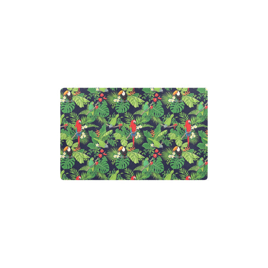 Rainforest Parrot Pattern Print Design A03 Kitchen Mat