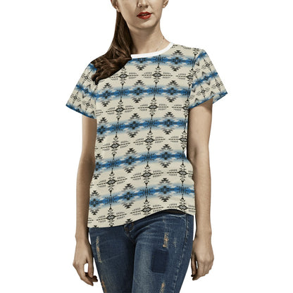 Southwest Pattern Print Design LKS304 Women's  T-shirt