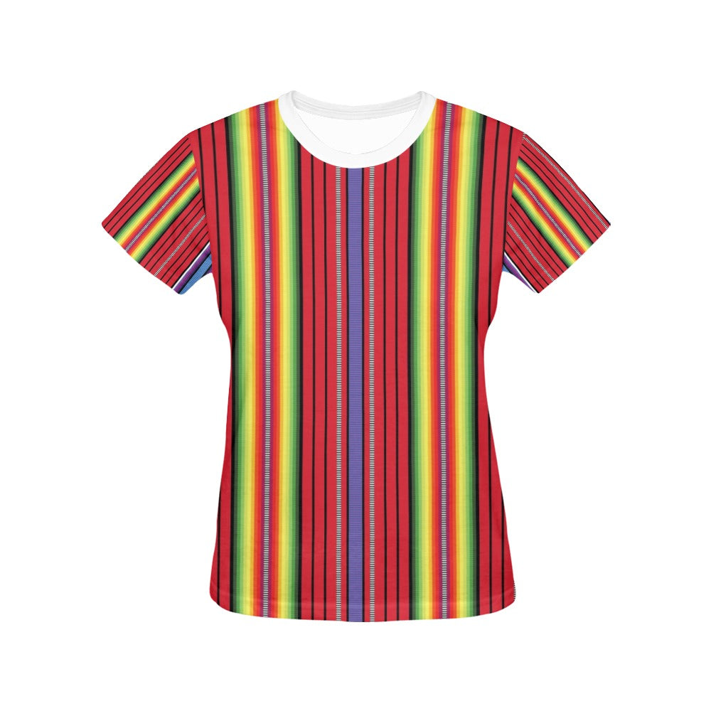 Serape Print Design LKS305 Women's  T-shirt