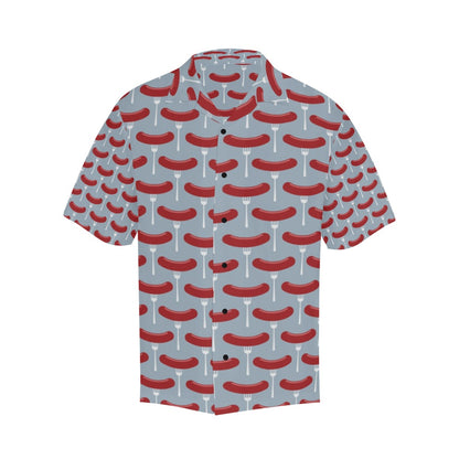 Sausage Print Design LKS301 Men's Hawaiian Shirt
