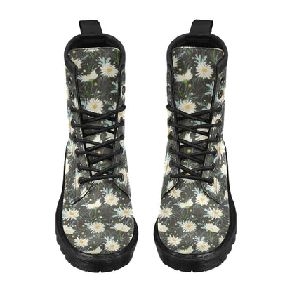 Daisy Pattern Print Design DS08 Women's Boots