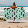 Whale Print Design LKS307 Beach Towel 32" x 71"