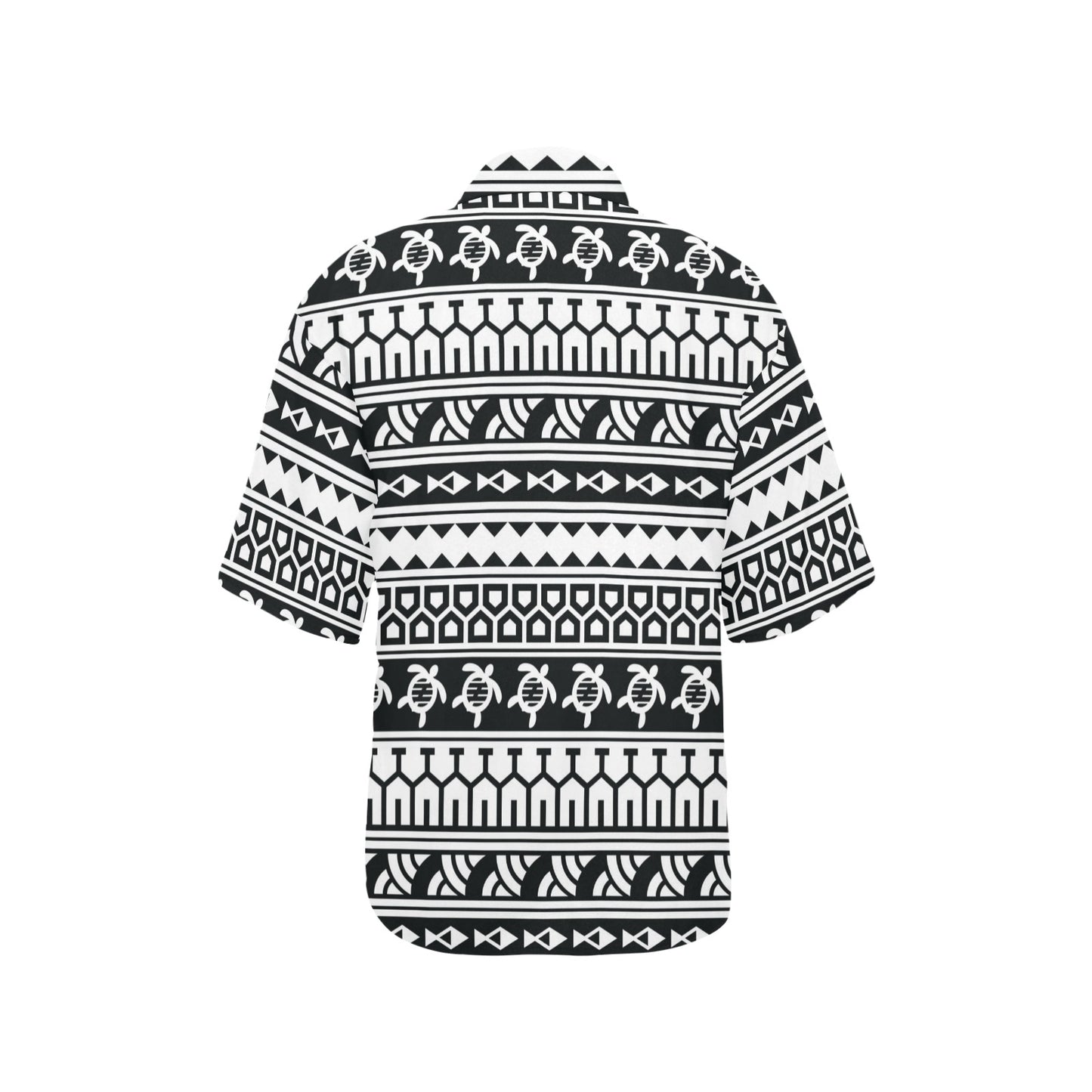 Samoan Pattern Print Design LKS303 Women's Hawaiian Shirt