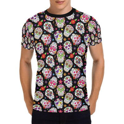 Sugar Skull Print Design LKS302 Men's All Over Print T-shirt