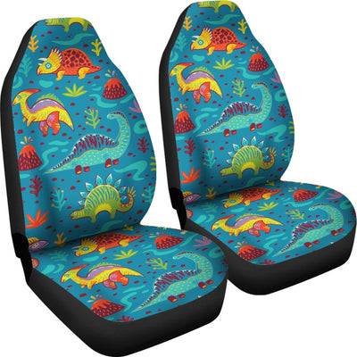Dinosaur Cartoon Style Universal Fit Car Seat Covers