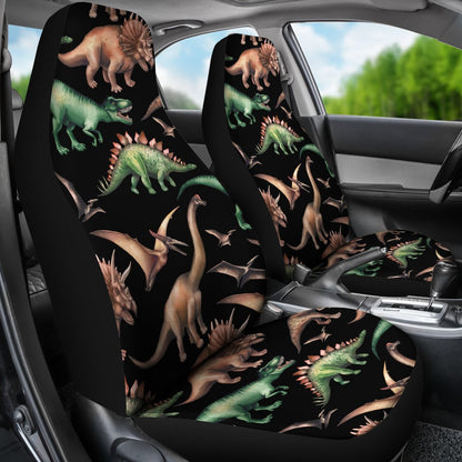 Dinosaur Print Pattern Universal Fit Car Seat Covers