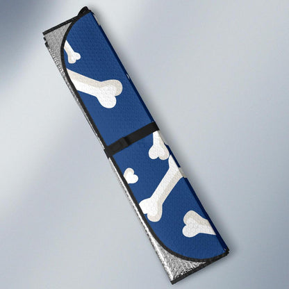 Dog Bone Pattern Print Design 03 Car Sun Shade-JORJUNE.COM