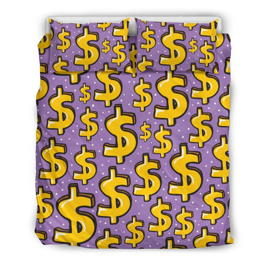 Dollar Pattern Print Design DO01 Duvet Cover Bedding Set-JORJUNE.COM