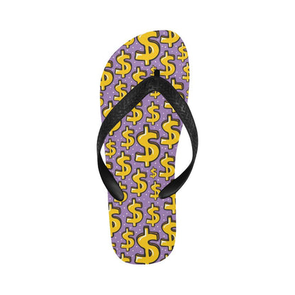 Dollar Pattern Print Design DO01 Flip Flops-JorJune