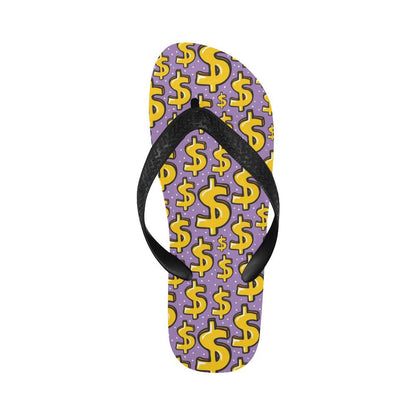 Dollar Pattern Print Design DO01 Flip Flops-JorJune