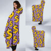 Dollar Pattern Print Design DO01 Hooded Blanket-JORJUNE.COM