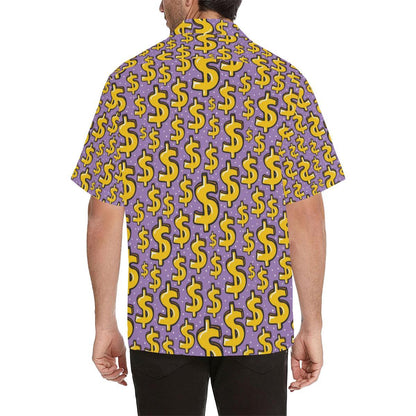 Dollar Pattern Print Design DO01 Men Hawaiian Shirt-JorJune