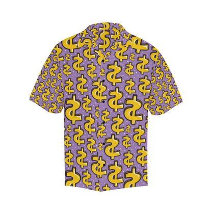 Dollar Pattern Print Design DO01 Men Hawaiian Shirt-JorJune