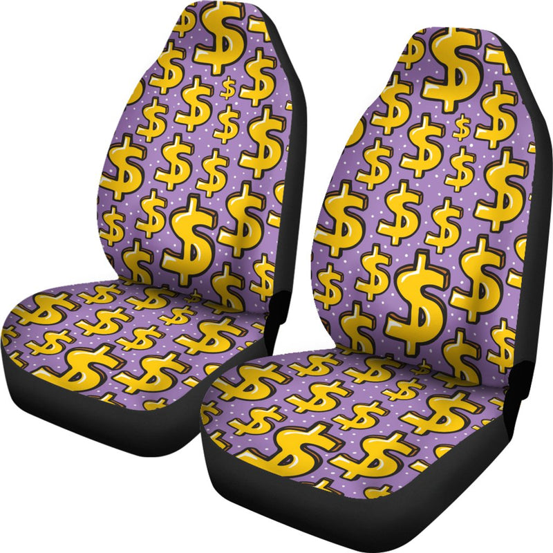 Dollar Pattern Print Design DO01 Universal Fit Car Seat Covers