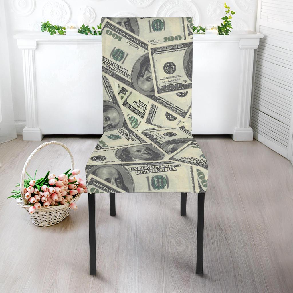 Dollar Pattern Print Design DO02 Dining Chair Slipcover-JORJUNE.COM