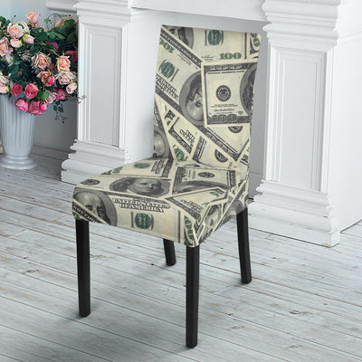 Dollar Pattern Print Design DO02 Dining Chair Slipcover-JORJUNE.COM