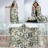 Dollar Pattern Print Design DO02 Hooded Blanket-JORJUNE.COM