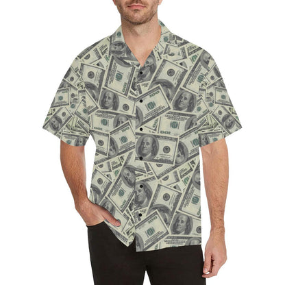 Dollar Pattern Print Design DO02 Men Hawaiian Shirt-JorJune