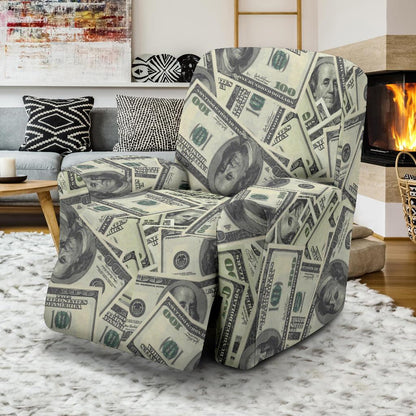 Dollar Pattern Print Design DO02 Recliner Slipcover-JORJUNE.COM
