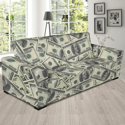Dollar Pattern Print Design DO02 Sofa Slipcover-JORJUNE.COM