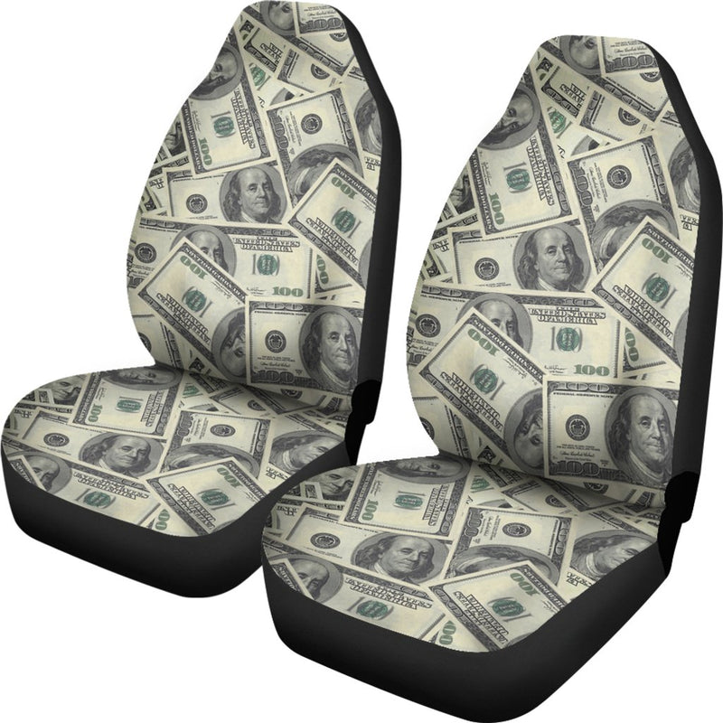 Dollar Pattern Print Design DO02 Universal Fit Car Seat Covers