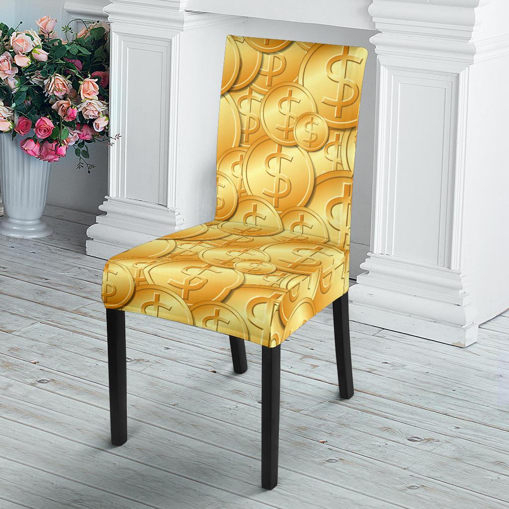 Dollar Pattern Print Design DO03 Dining Chair Slipcover-JORJUNE.COM