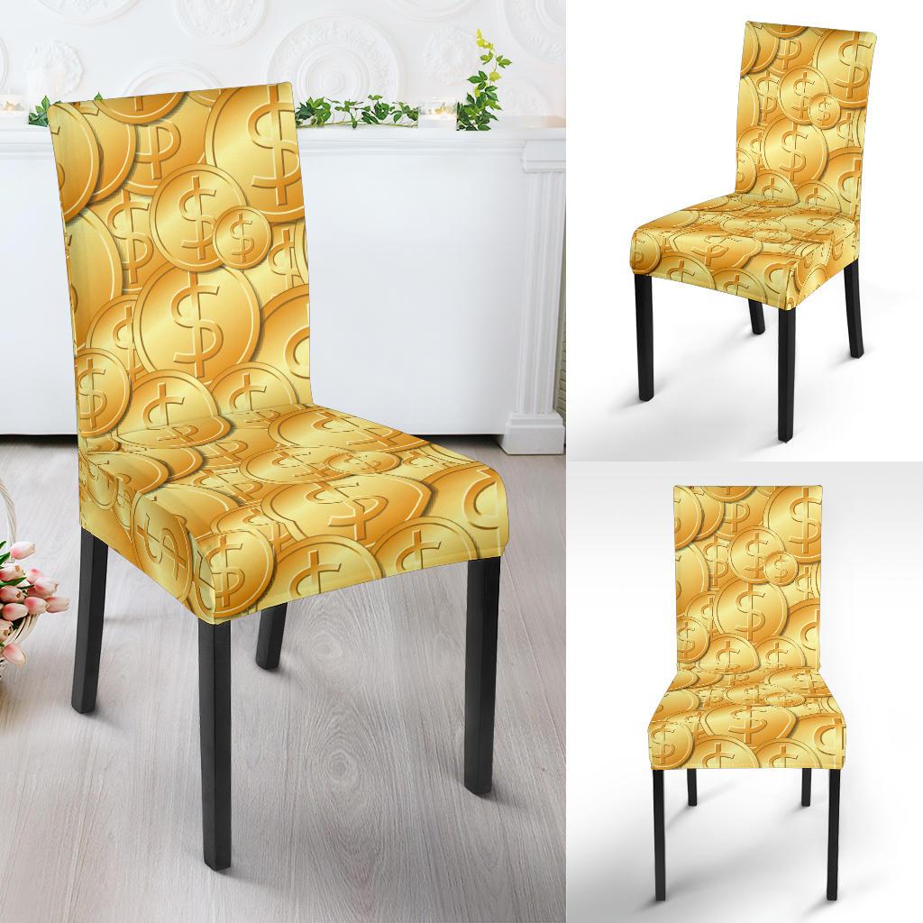 Dollar Pattern Print Design DO03 Dining Chair Slipcover-JORJUNE.COM
