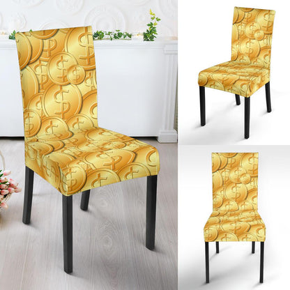 Dollar Pattern Print Design DO03 Dining Chair Slipcover-JORJUNE.COM