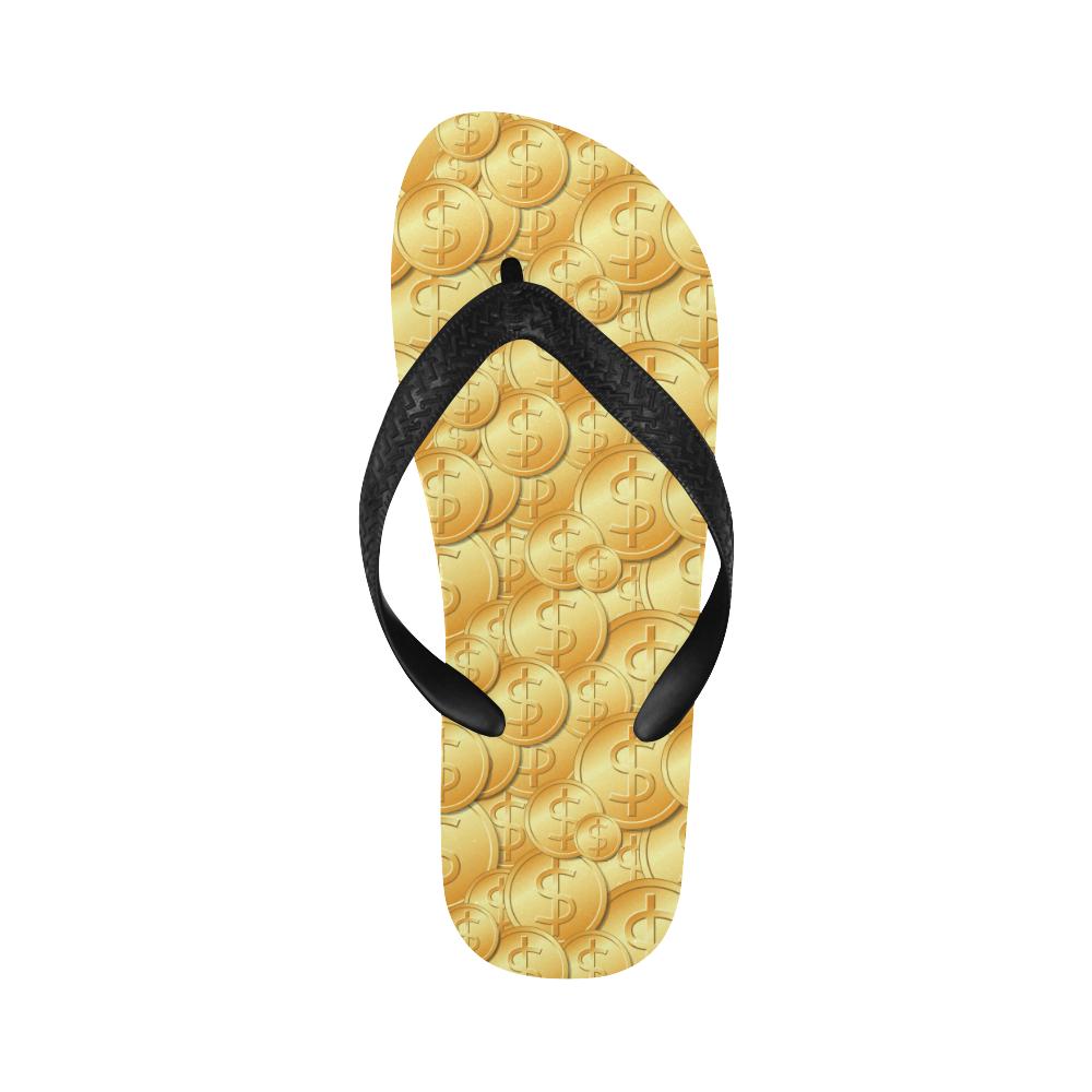 Dollar Pattern Print Design DO03 Flip Flops-JorJune