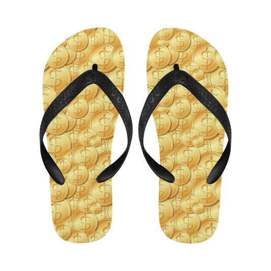 Dollar Pattern Print Design DO03 Flip Flops-JorJune