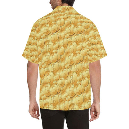 Dollar Pattern Print Design DO03 Men Hawaiian Shirt-JorJune