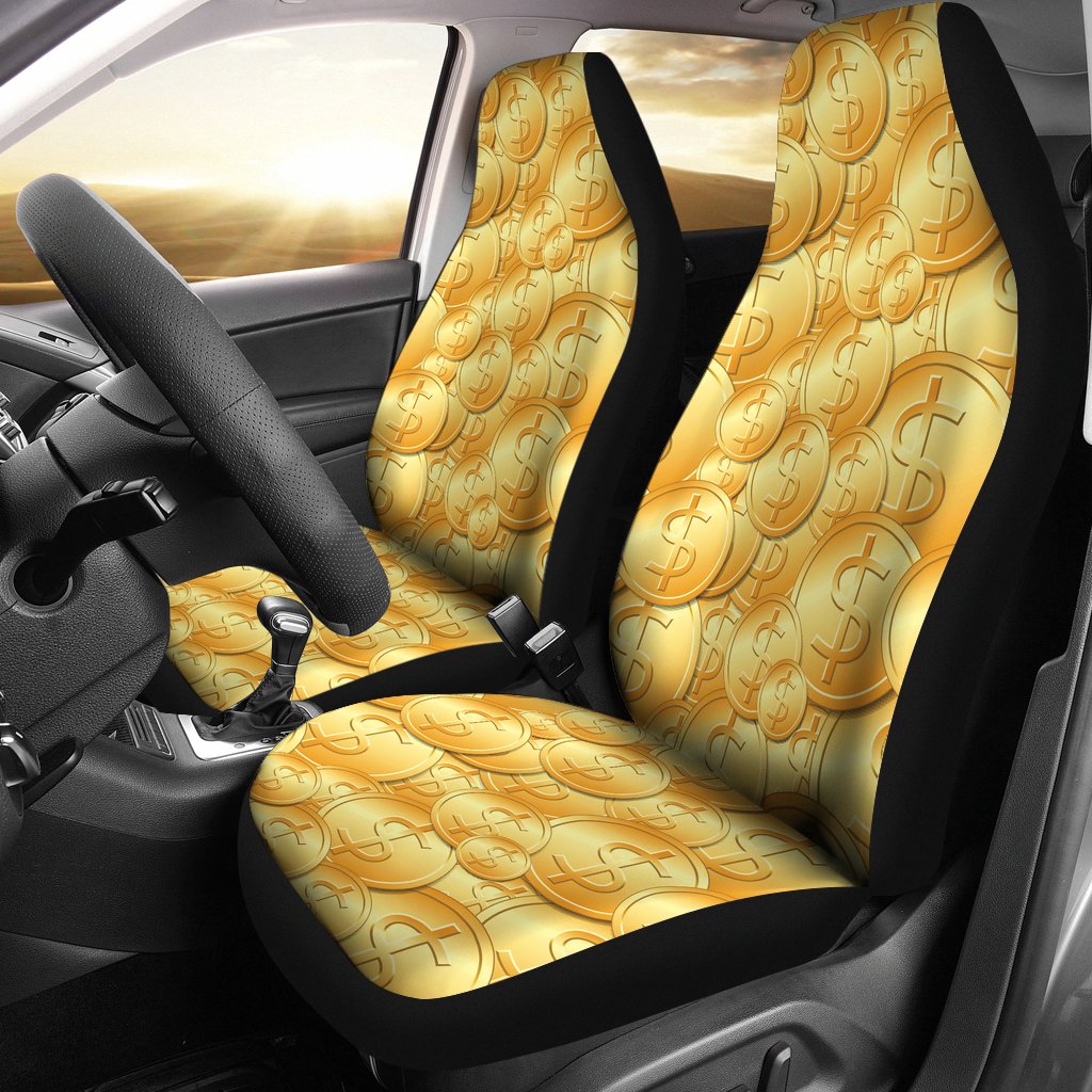 Dollar Pattern Print Design DO03 Universal Fit Car Seat Covers