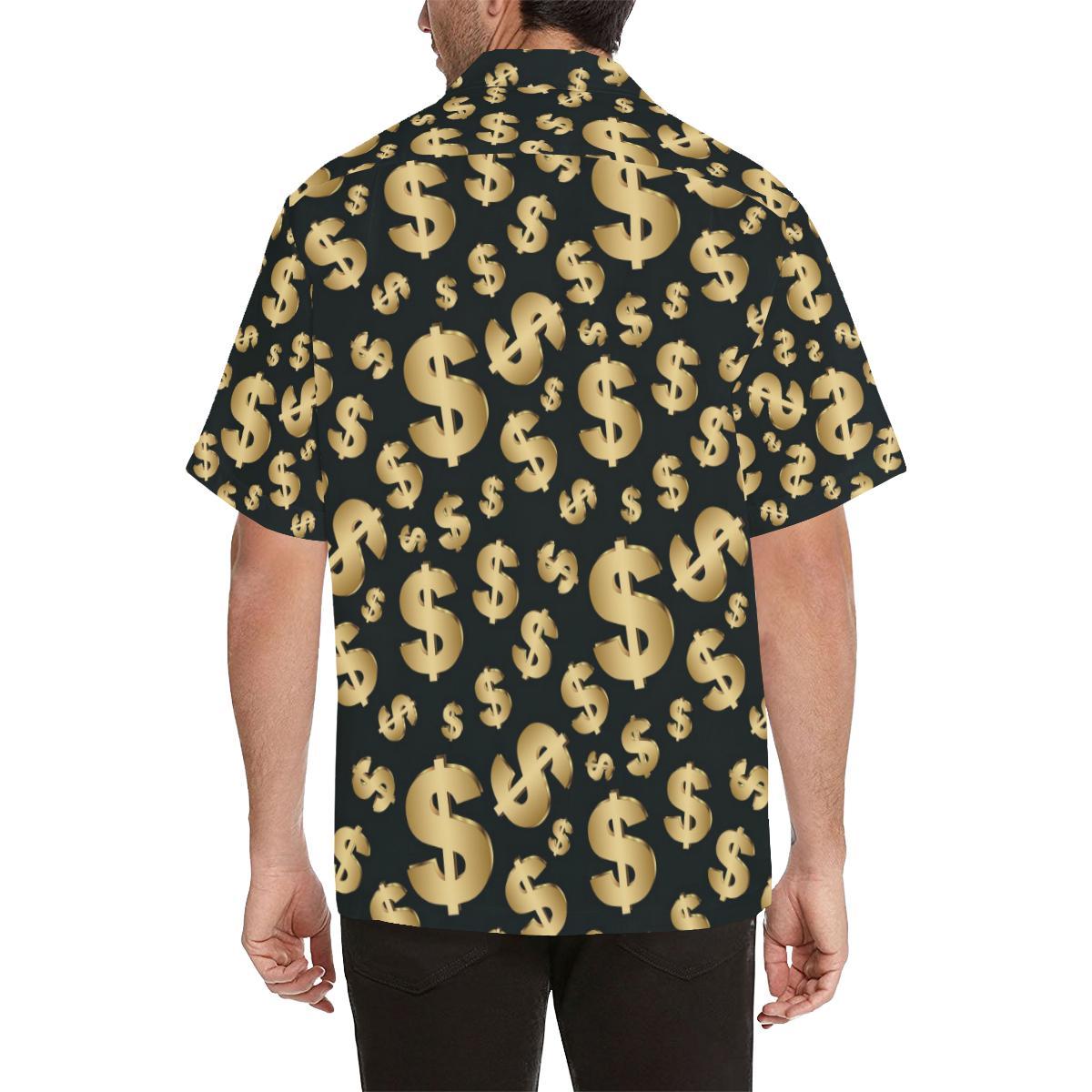 Dollar Pattern Print Design DO04 Men Hawaiian Shirt-JorJune