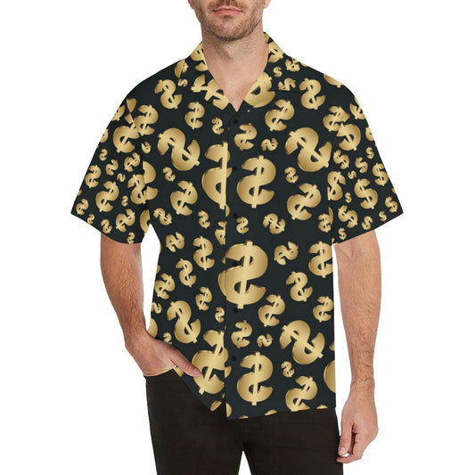 Dollar Pattern Print Design DO04 Men Hawaiian Shirt-JorJune
