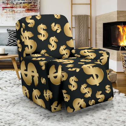 Dollar Pattern Print Design DO04 Recliner Slipcover-JORJUNE.COM