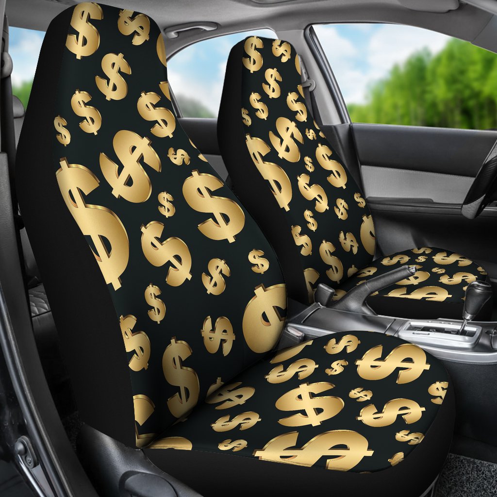 Dollar Pattern Print Design DO04 Universal Fit Car Seat Covers