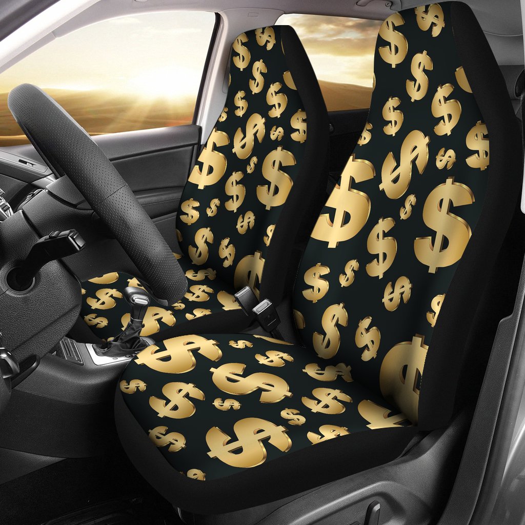 Dollar Pattern Print Design DO04 Universal Fit Car Seat Covers