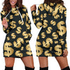 Dollar Pattern Print Design DO04 Women Hoodie Dress