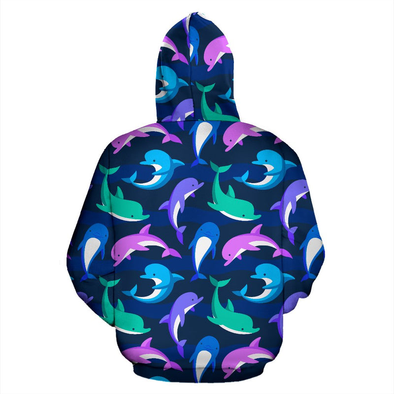 Dolphin Baby All Over Zip Up Hoodie