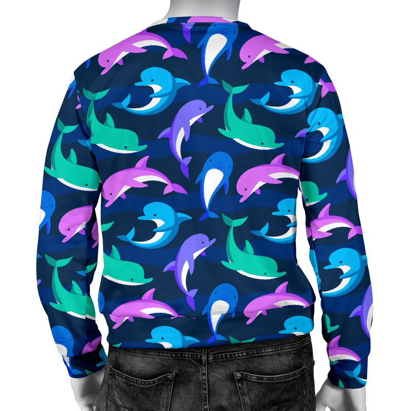 Dolphin Baby Men Crewneck Sweatshirt