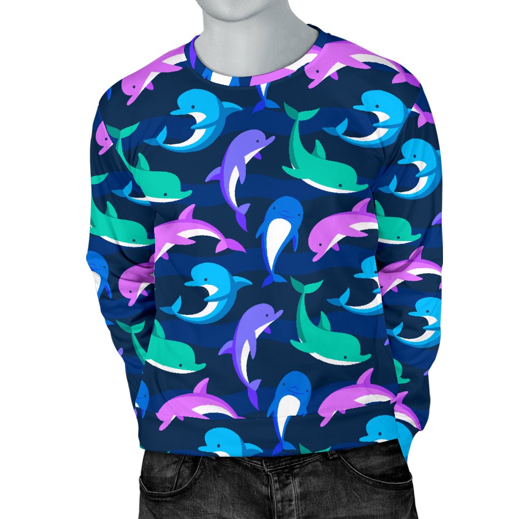 Dolphin Baby Men Crewneck Sweatshirt