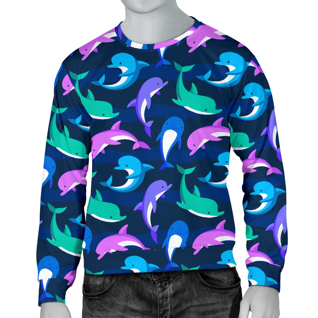 Dolphin Baby Men Crewneck Sweatshirt