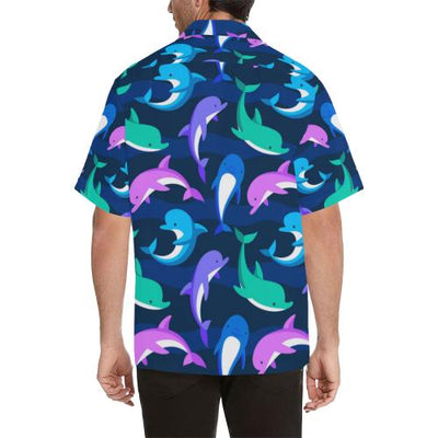 Dolphin Baby Men Hawaiian Shirt