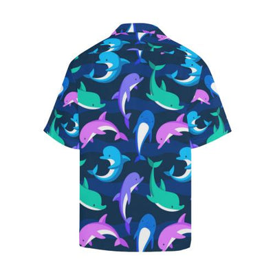 Dolphin Baby Men Hawaiian Shirt