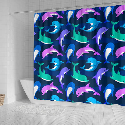 Dolphin Baby Shower Curtain