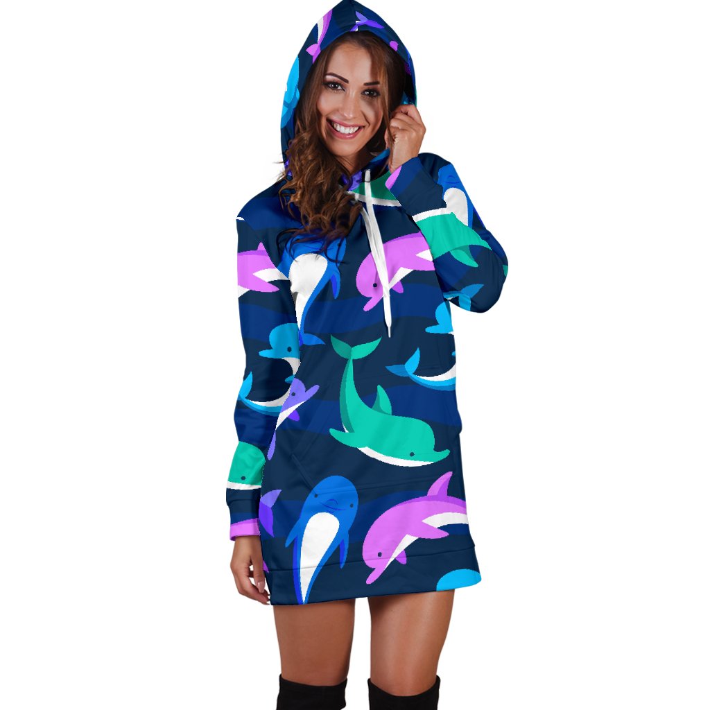 Dolphin Baby Women Hoodie Dress